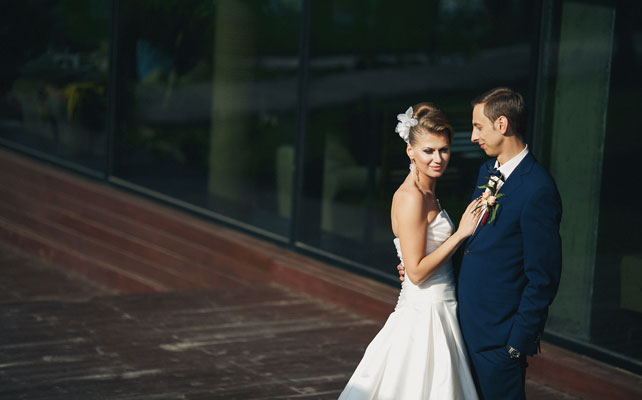 свадьба в яхт-клубе, жених и невеста