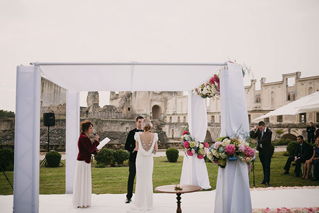 свадьба в замке Франции, церемония