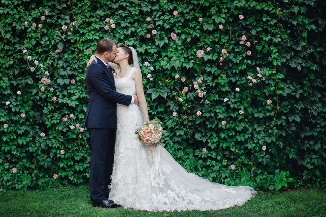 свадьба во французском стиле, жених и невеста