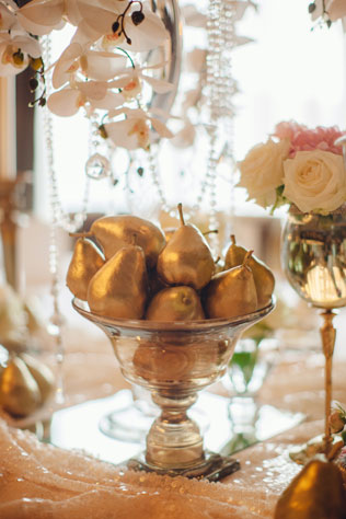 свадьба во французском стиле, фрукты в декоре