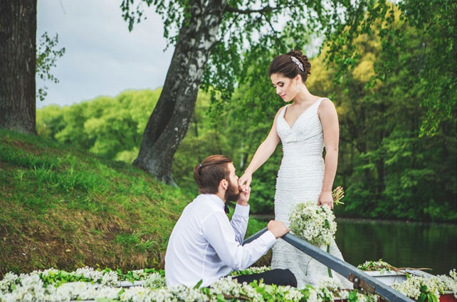 Свадебная прогулка на лодке, приглашения