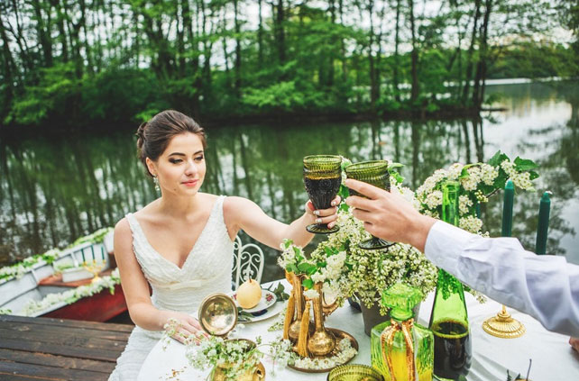 Свадебная прогулка на лодке, приглашения