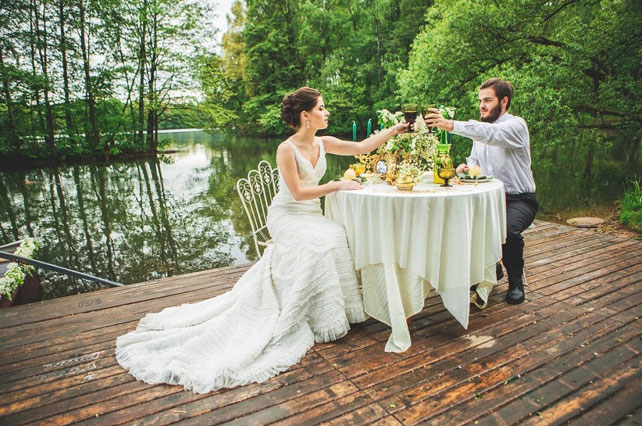Свадебная прогулка на лодке, приглашения