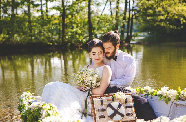 Свадебная прогулка на лодке, приглашения