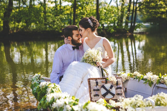 Свадебная прогулка на лодке, приглашения