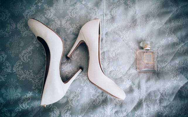 свадьба в бирюзовом цвете, туфли невесты