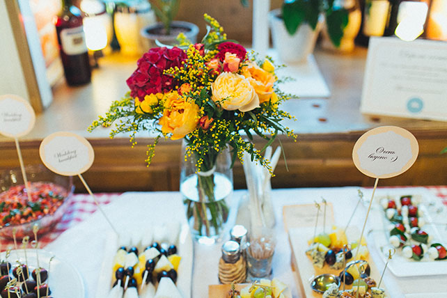 Свадебный завтрак, сырный стол