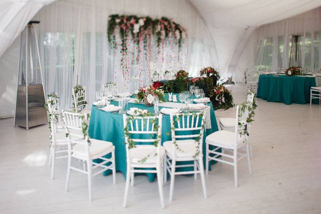 Таинственный лес, декор банкетного зала