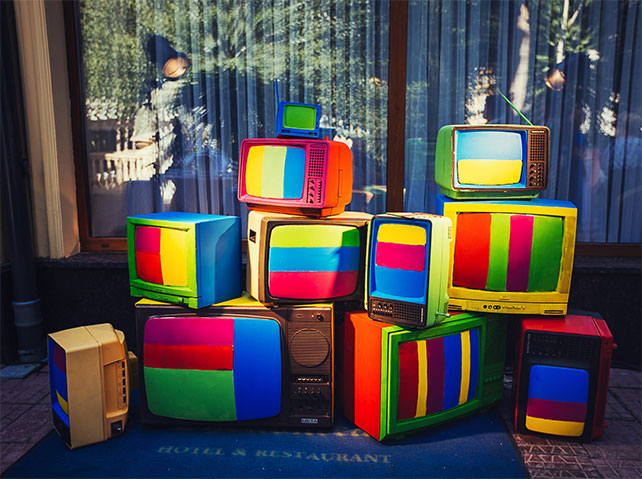 Телевизионная свадьба, телевизоры