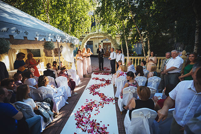 Телевизионная свадьба, церемония