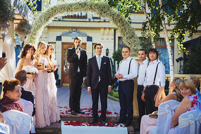 Телевизионная свадьба, церемония