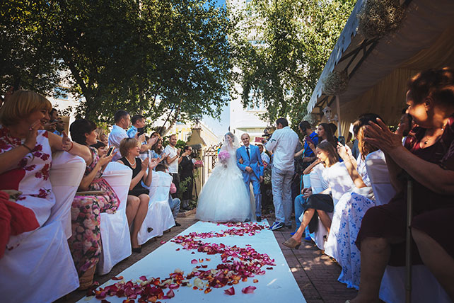 Телевизионная свадьба, церемония