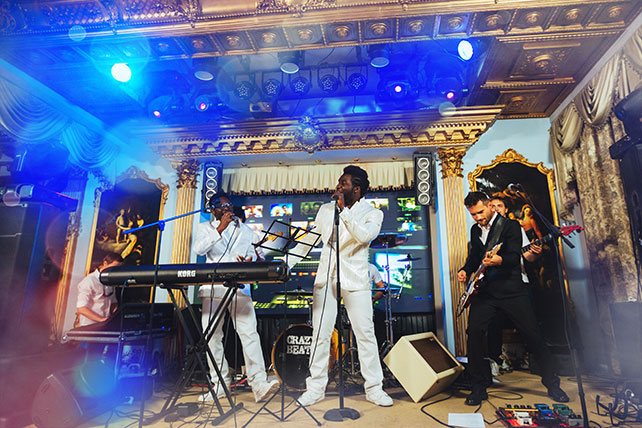 Телевизионная свадьба, живая музыка