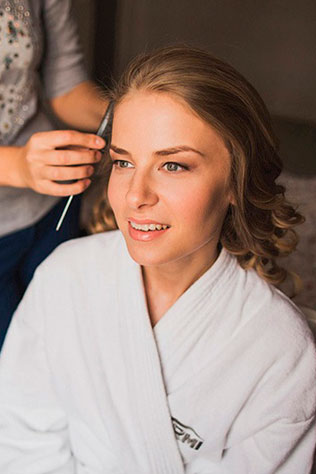 трогательная свадьба, макияж невесты