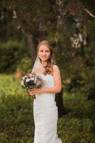 трогательная свадьба, букет невесты