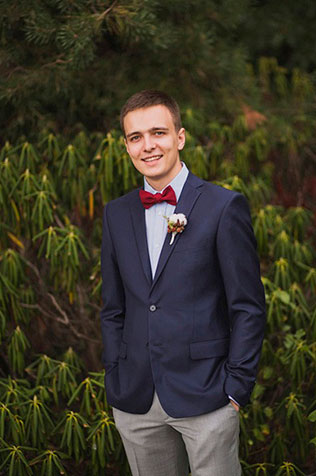 трогательная свадьба, образ жениха