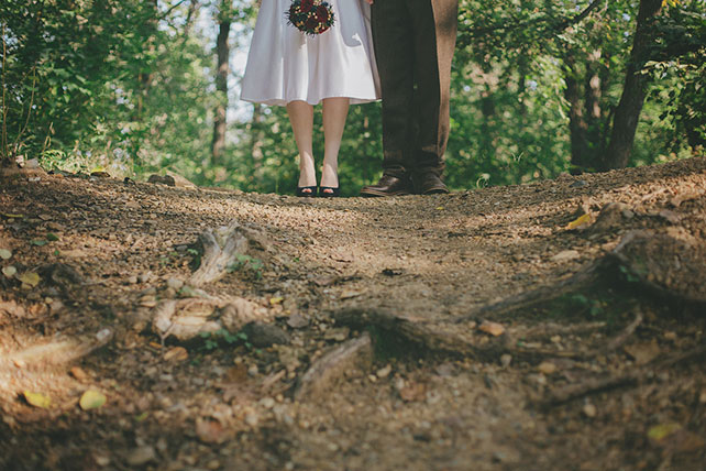 твидовая свадьба, обувь жениха и невесты