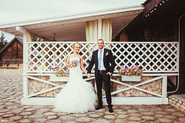 Юля и Сергей: свадьба в стиле гламурный рустик