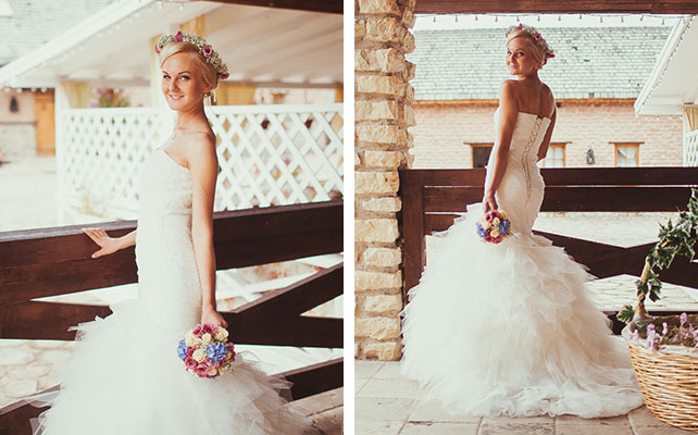 Юля и Сергей: свадьба в стиле гламурный рустик