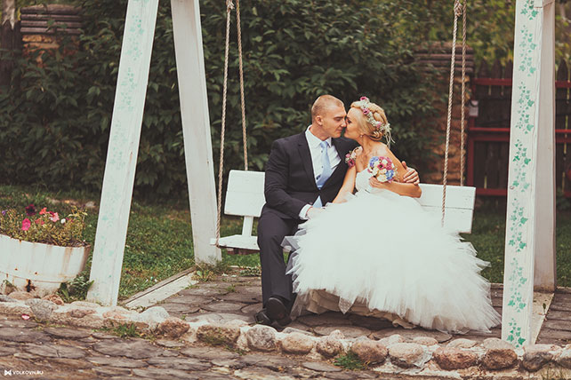 Юля и Сергей: свадьба в стиле гламурный рустик