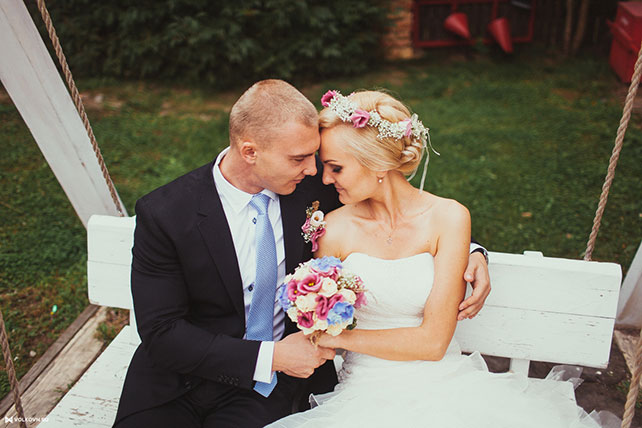 Юля и Сергей: свадьба в стиле гламурный рустик