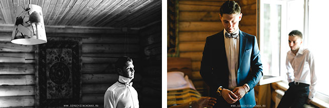 нежная свадьба в усадьбе, сборы жениха