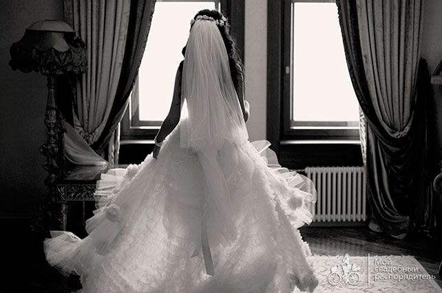 свадьба в стиле Коко Шанель, образ невесты