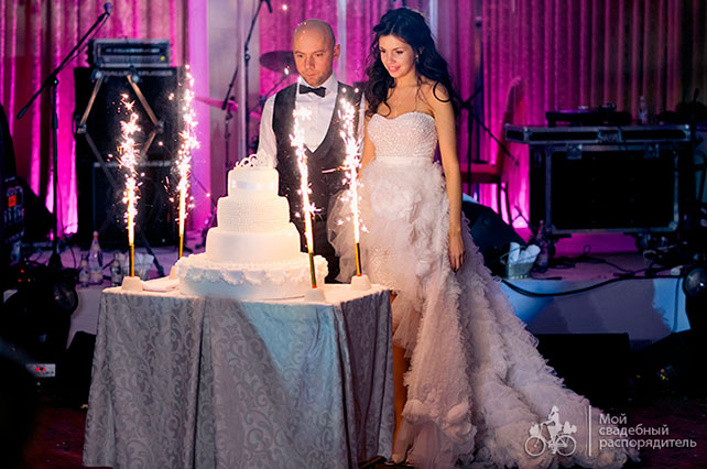 свадьба в стиле Коко Шанель, свадбный торт