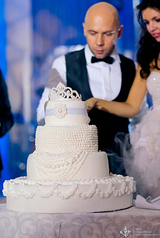 свадьба в стиле Коко Шанель, свадебный торт