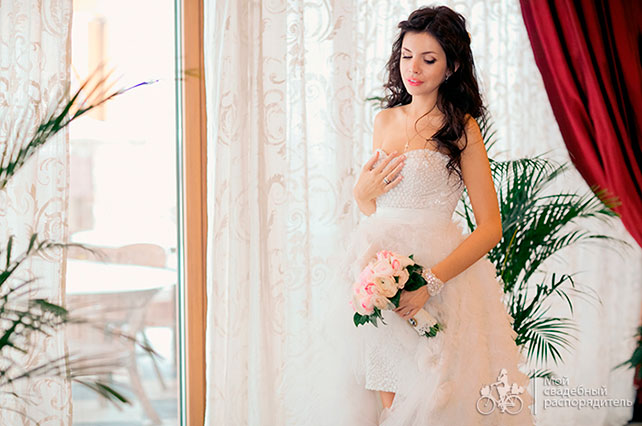 свадьба в стиле Коко Шанель, образ невесты