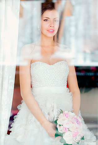 свадьба в стиле Коко Шанель, образ невесты