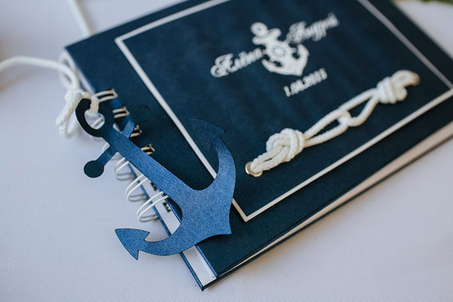 Вечная глубина чувств, морской стиль, книга пожеланий