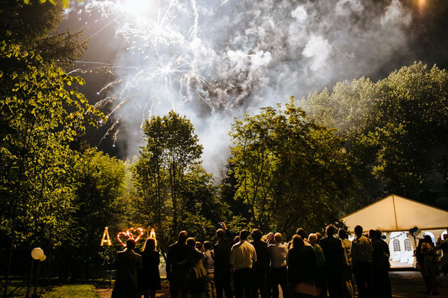 Вечная глубина чувств, морской стиль, свадебный салют