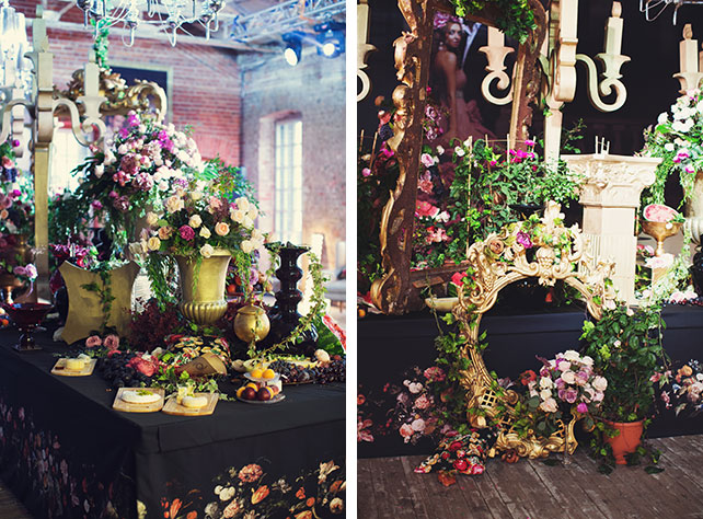 Ужин после венчания в стиле Dolce&Gabbana, декор свадьбы от Юлии Шакировой, декор зала