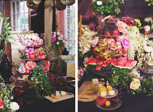 Ужин после венчания в стиле Dolce&Gabbana, декор свадьбы от Юлии Шакировой, декор зала