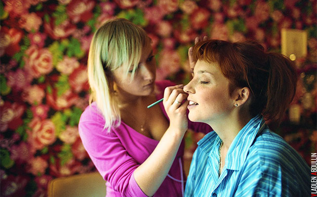 веселая ретро-свадьба, макияж невесты