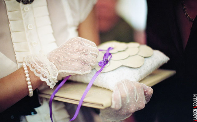 веселая ретро-свадьба, подушечка для колец