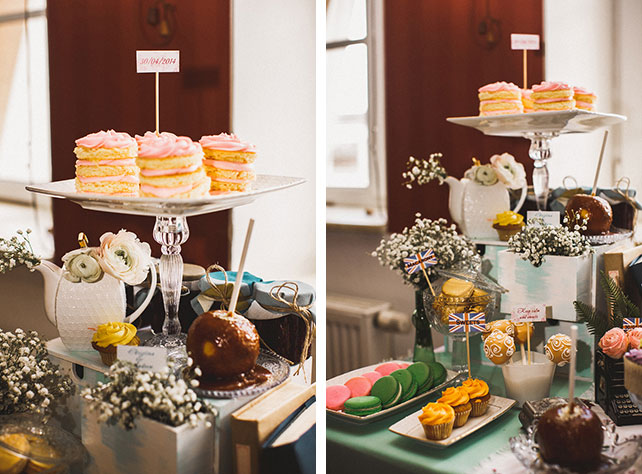 Весеннее пробуждение, свадьба Кристины и Эндрю, свадебные указатели, сладкий стол