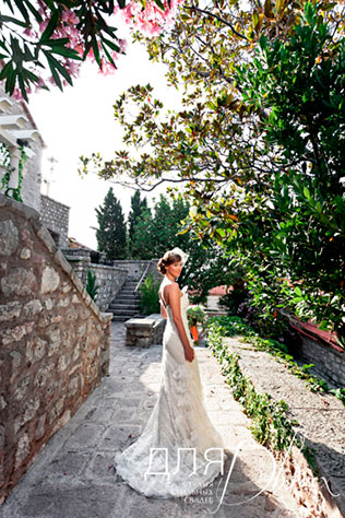 свадьба в Черногории, образ невесты