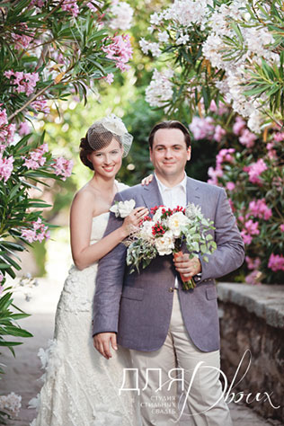 свадьба в Черногории, жених и невеста