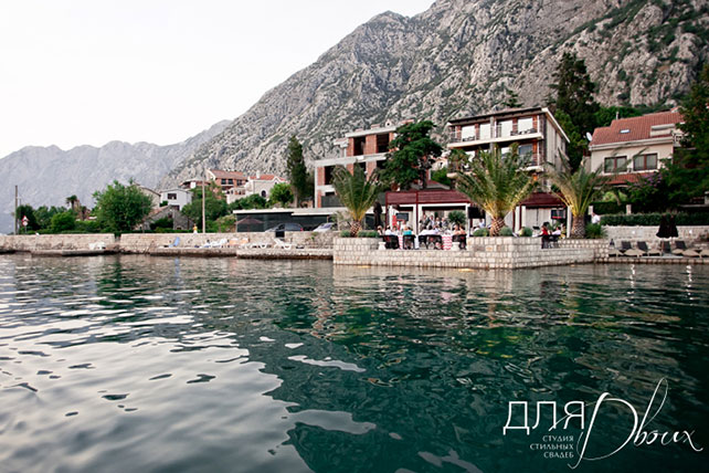 свадьба в Черногории, ресторан