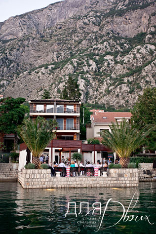 свадьба в Черногории, ресторан
