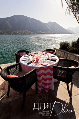 свадьба в Черногории, ресторан