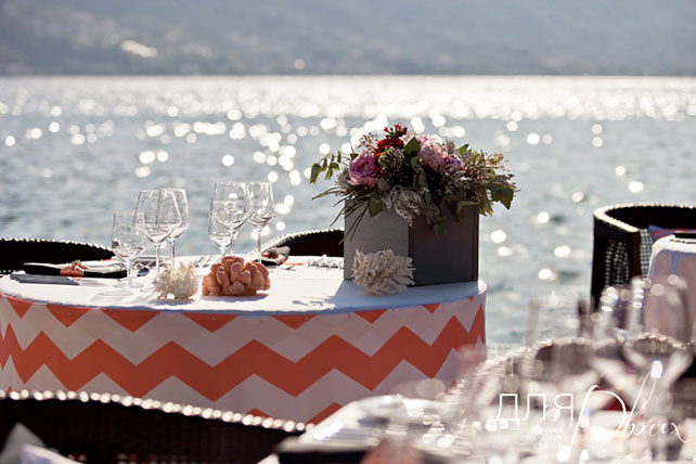 свадьба в Черногории, декор ресторана