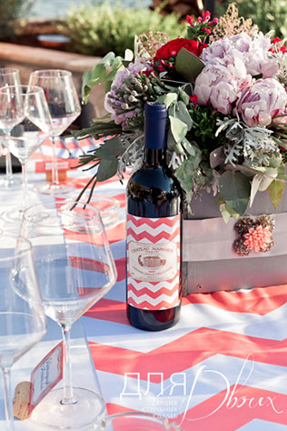 свадьба в Черногории, декор ресторана