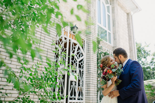 Винная свадьба, встреча жениха и невесты