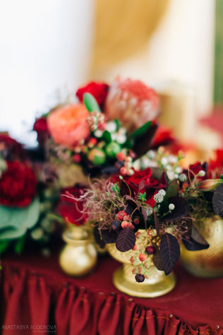 Винная свадьба, флористика