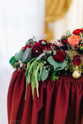 Винная свадьба, флористика