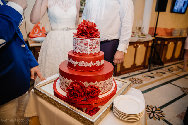 Винная свадьба, свадебный торт