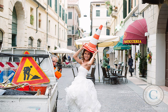 прогулка невесты с подружками